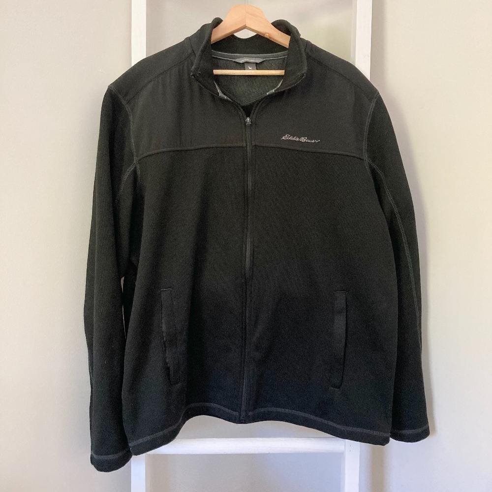 Eddie Bauer Casual Light Zip Up Sweater Jacket